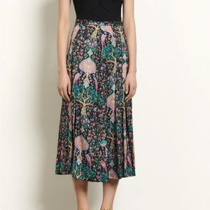 Sandro printed midi skirt